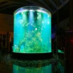 Kitajska po meri poceni super velika okrogla pmma stekla akvarijih jasne cilindre akrilne ribe rezervoarje