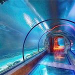Moderni dizajn akril dolgo akvarij tunel